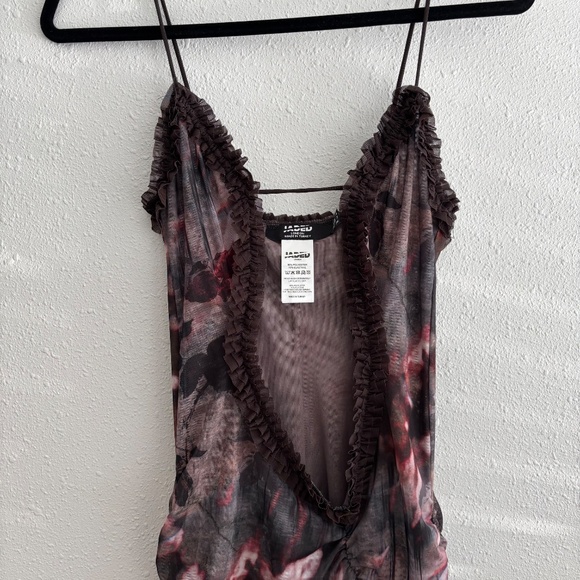 Jaded London Black and Purple Mini Dress - Picture 4 of 8